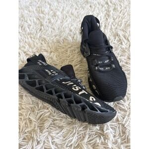 Just So So Mens Blade Running Shoes Black Mesh Streetwear Sneakers Size 39